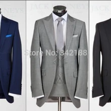 Настоящие облегающие смокинги для жениха на одной кнопке лучший мужской пиковый лацкан друг жениха Мужские свадебные костюмы жениха(пиджак+ брюки+ галстук+ жилет