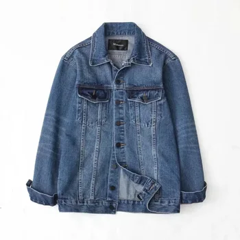 

Women Denim Jackets Casacos Feminino Jeans Bomber Jacket Coat Casual Female Outwear Overcoat Solid Color Plus Size S-L