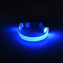 50 шт./партия многоцветные ошейники для собак мигающий USB светодиодный ошейник для домашних животных перезаряжаемое нейлоновое светящееся ожерелье ZA1148