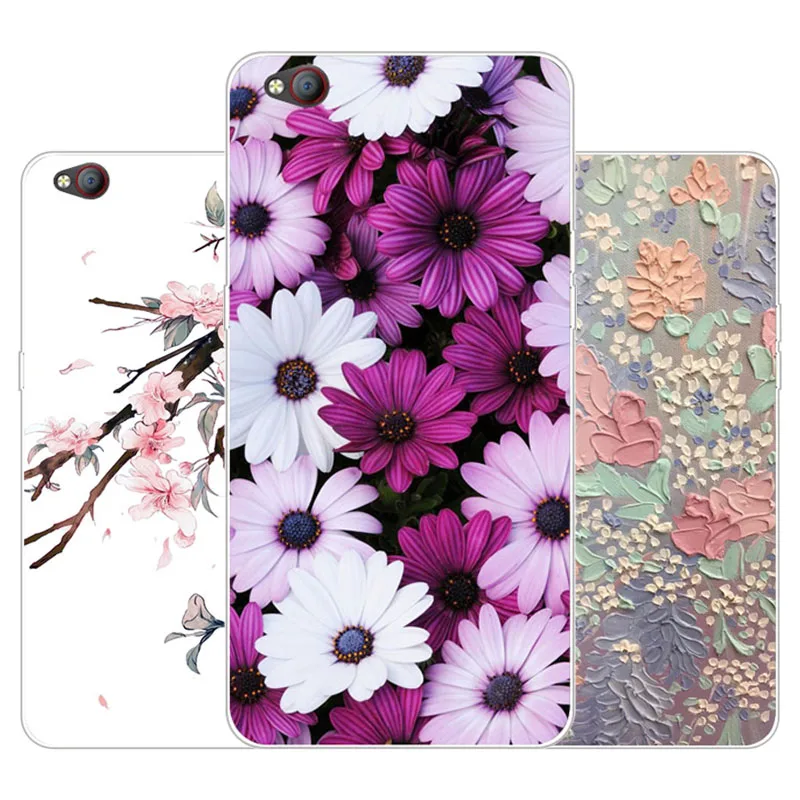 zte nubia m2 lite Case Silicon Precious flower Painting Soft TPU Back Cover for protect Phone cases |