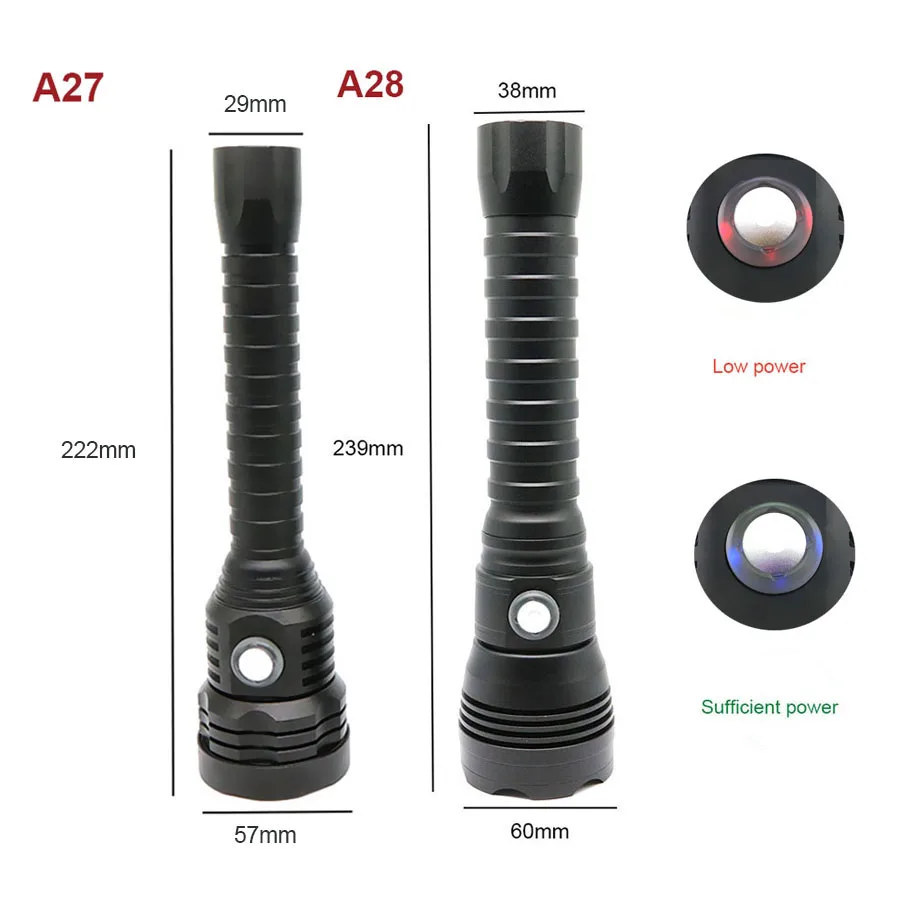  Bright XHP70.2 LED Diving Flashlight CREE XHP70 Tactical Flashlight Linternas Underwater 100m Water - 32790407705