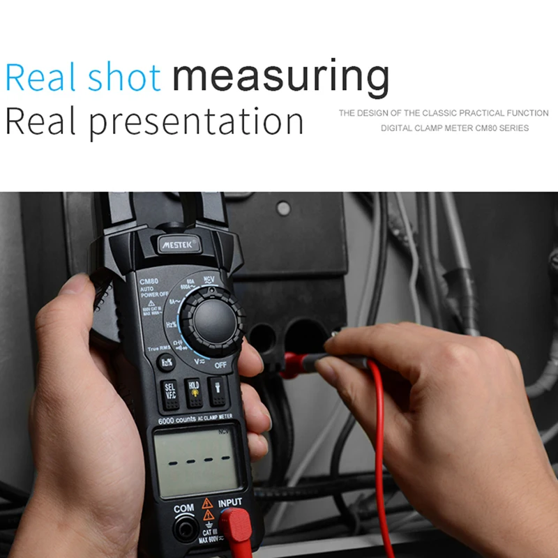 

CM80/CM81 Digital Clamp Meter Multimeter Current Clamp Pincers AC/DC Voltage Resistance Tester Measuring Tools Diagnostic-Tool