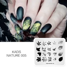 O prego da natureza que carimba placas deixa acessórios do modelo do selo para o design da arte do prego manicure(China)