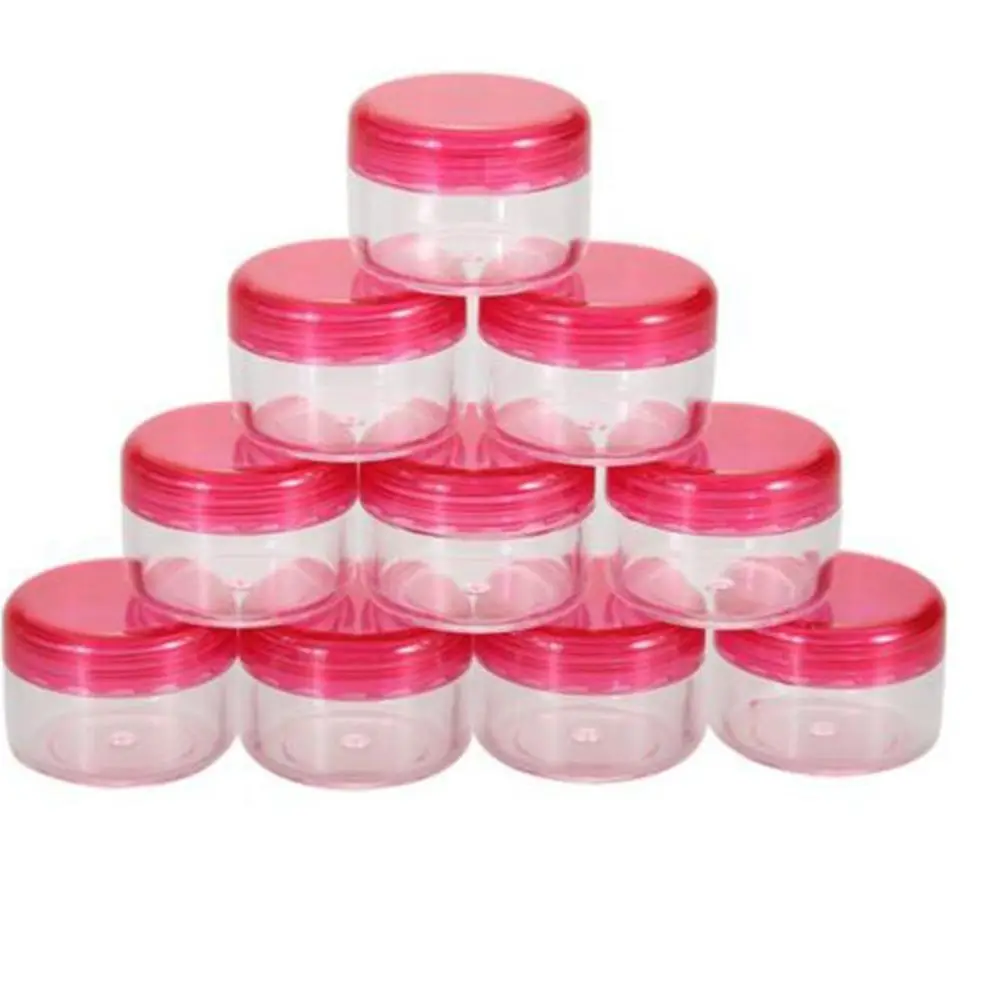 

10Pcs 5g/ml Mini Cosmetic Empty Jar Pot Eyeshadow Makeup Face Cream Container Refillable Bottles Cosmetic Tool