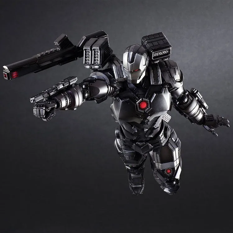 black iron man action figure