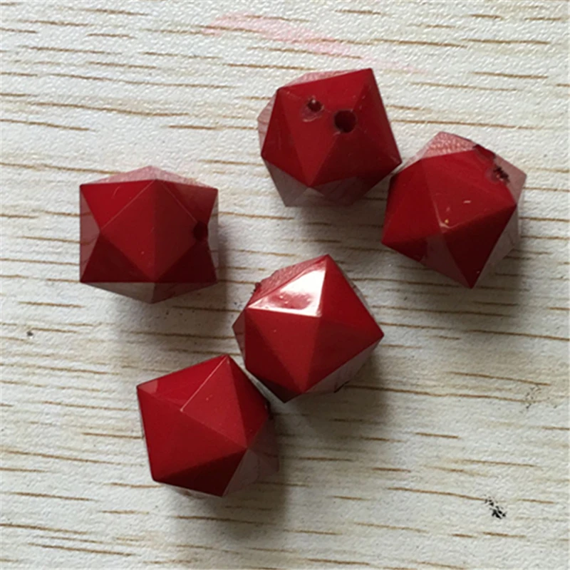 

(choose size)10mm/12mm/14mm/16mm/18mm/20mm dark red color solid acrylic cube beads