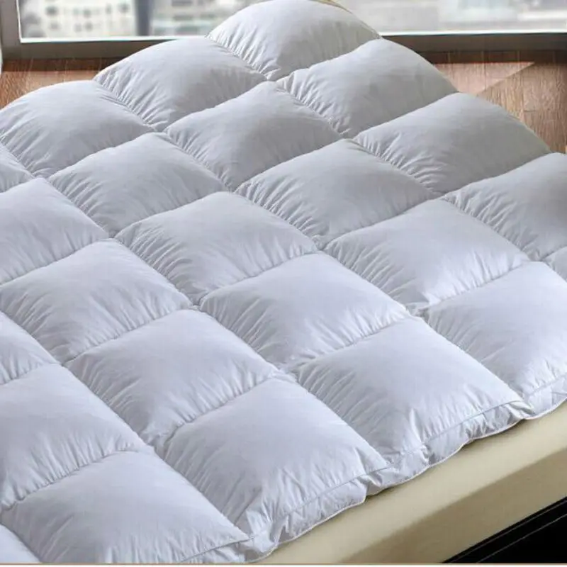 Peter Khanun White Duck Feather Bed Mattress 100% Cotton Shell 233TC Single Layer Mattress Five Stars Hotel Style 5cm Height 017 Peter Khanun White Duck Feather Bed Mattress 100% Cotton Shell 233TC Single Layer Mattress Five Stars Hotel Style 5cm Height 017