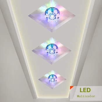 

Crystal LED Ceiling Light 3W 5W AC90-260V Modern Crystal Ceiling LED Light Aisle LED Ceiling Lighting for Living Room