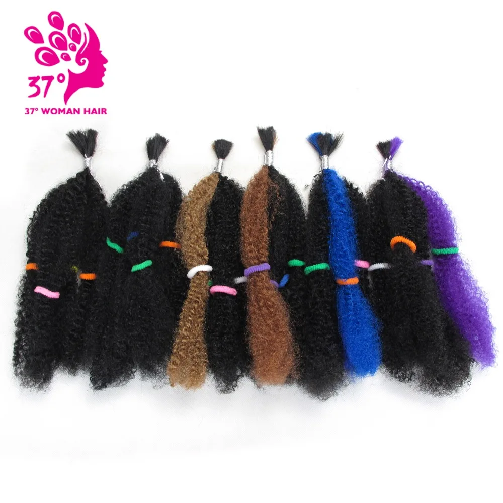 

Dream ice's Crochet Bulk Braiding Hair Synthetic Hair Extension 14inch Color 1B Afro Kinky Braid Hair 100g 5pcs/pack