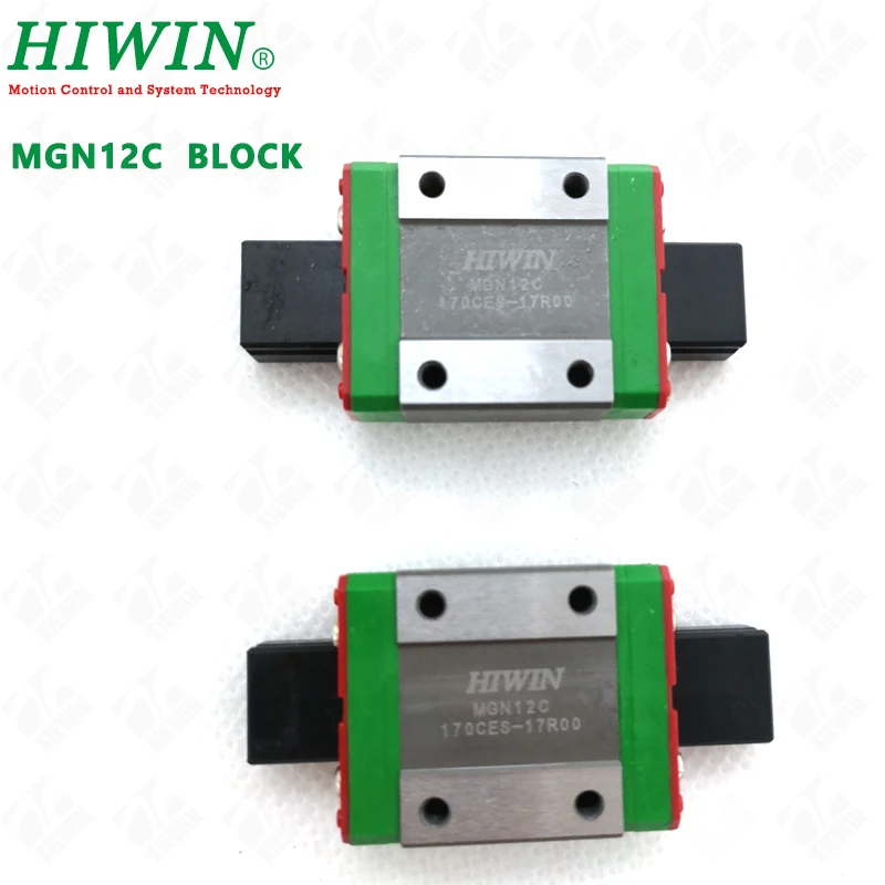 

Free shipping original HIWIN linear block MGN12C guide carriages fit MGN12 mini linear guide Rail 12 mm for 3D printer CNC