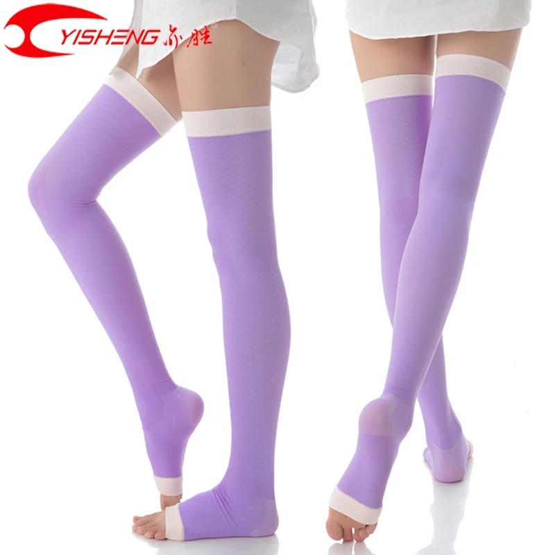 

YISHENG Compression Stockings Legs Professional Anti Varicose Fat Burning Stovepipe Women Sleeping Stockings