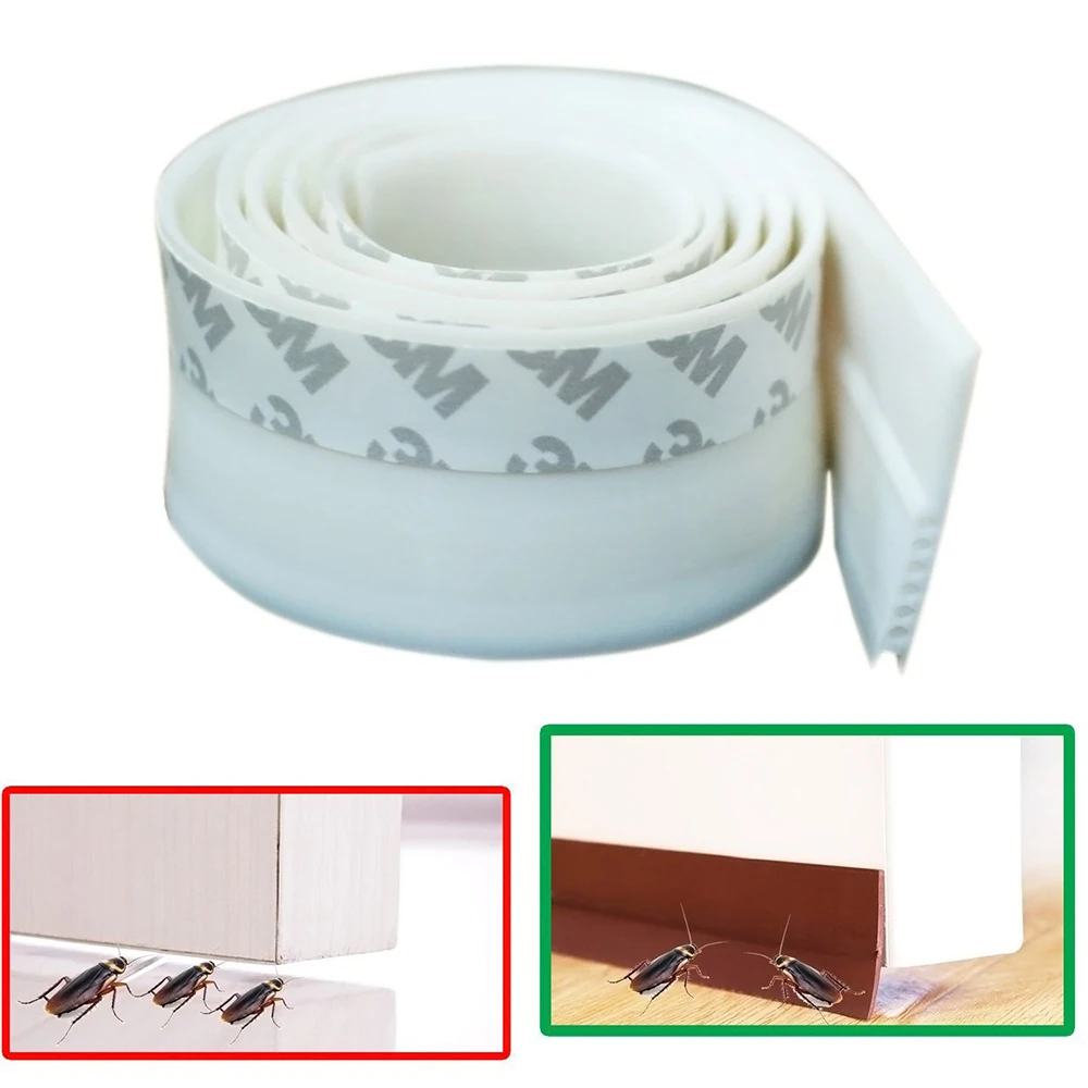 

Self Adhesive Silicone Door Window Bottom Sealing Strip Weatherstripping Sound Insulation Wall Stickers 28/45*920mm