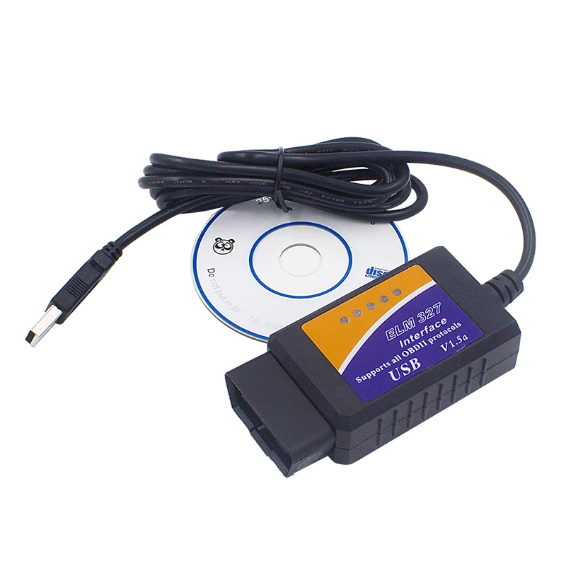 Недавно USB ELM327 ELM 327 V1.5 автомобиля диагностический сканер Поддержка для моделей