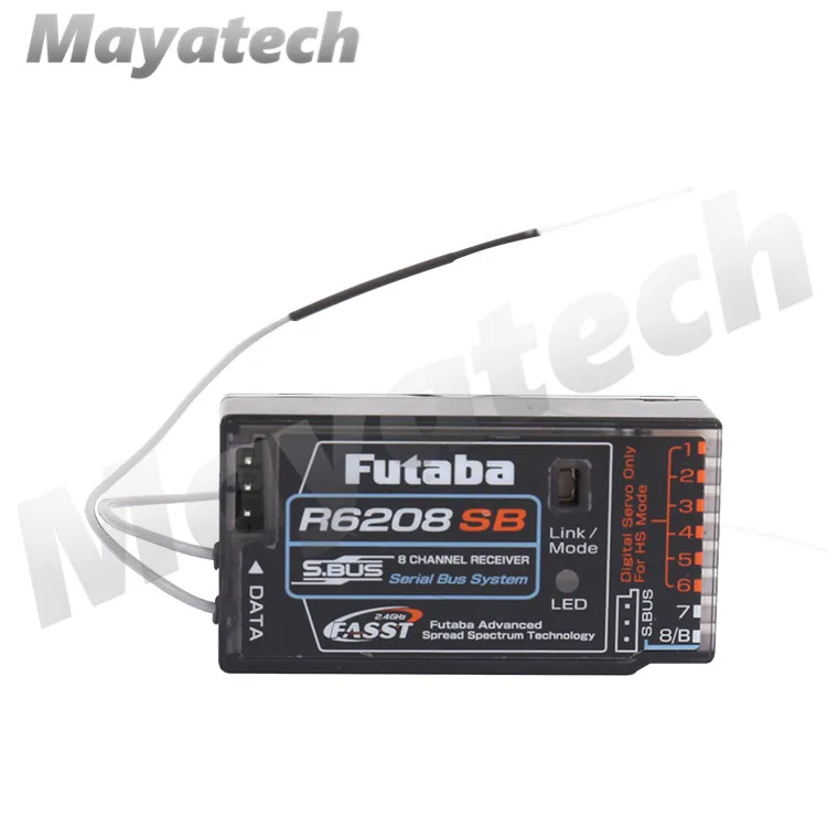 

R6208SB FASST High Voltage Receiver for Futaba S.Bus 6208 18MZ 18SZ 14SG T8FG 16SZ SBUS receiver 8 channal for RC model