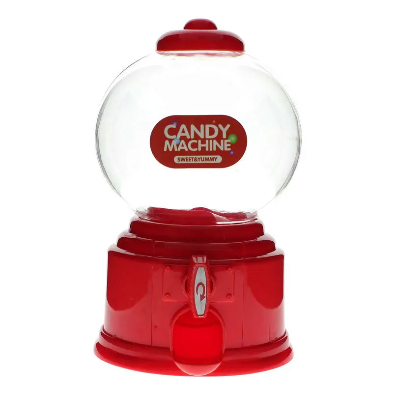 

Red Lovely Candy Dispenser Machine Gumball Gum Ball Snacks Storage Boxes Gifts