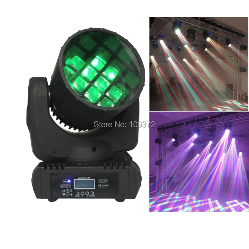

New Hot Stage Decoration RGBW 4 in 1 Beam Mini Moving 12 x 10W Gobo DMX Led DJ Ball Lighting Effects Equipment, Free Shipping