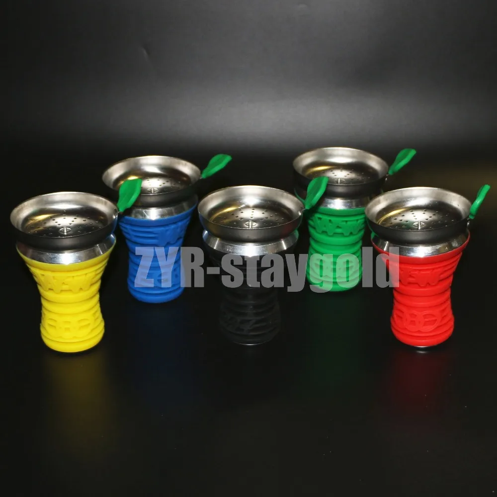 

Revive hookah head shisha smoking bowl narguile heat keeper charcoal holder water pipe metal silicone chicha plate flavour tray