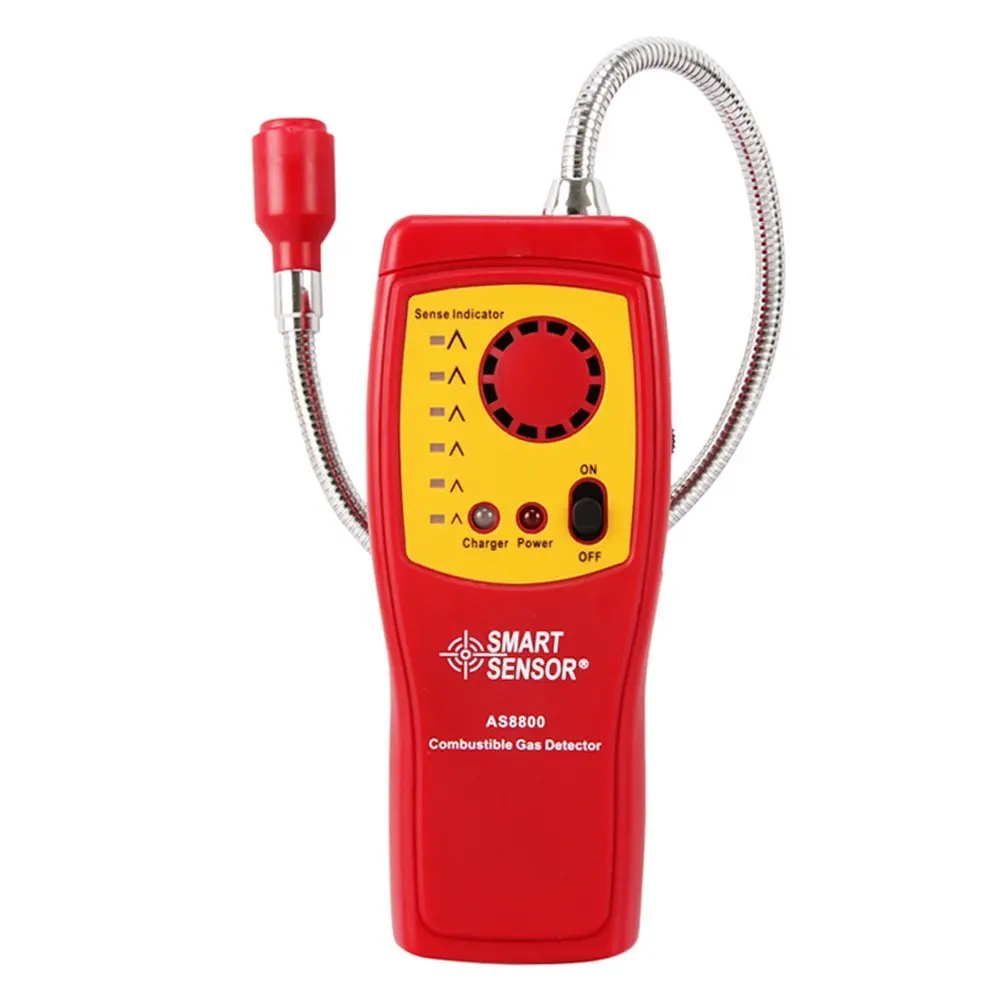 Combustible Natural Gas Detector Carbon Monoxide Methane Alcohol Portable Gas Leak Detector Tester with Sound Light Alarm (2)
