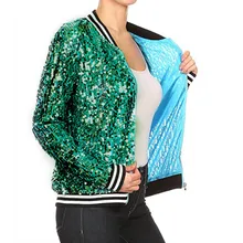 Chamsgend женская повседневная спортивная куртка с блестками, пальто для пробежки, тренировочная куртка размера плюс, простая женская спортивная верхняя одежда с длинным рукавом