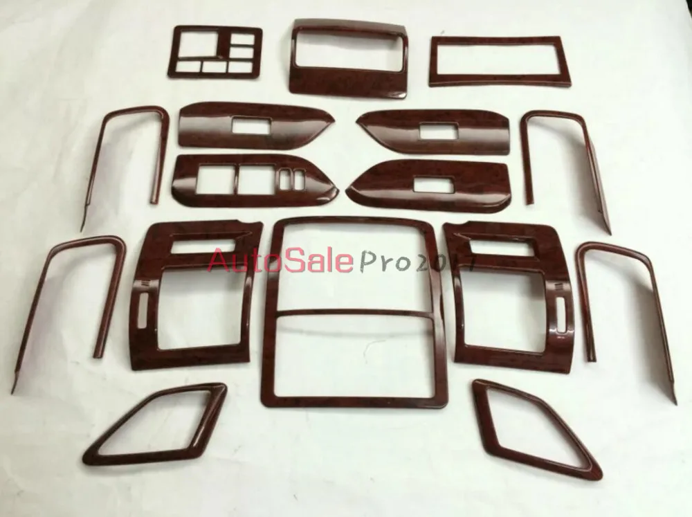 

Car-styling texture of peach trees texture of peac Interior Cover Trim Chrome For Toyota Prado FJ150 FJ 150 2010 - 2014 2015