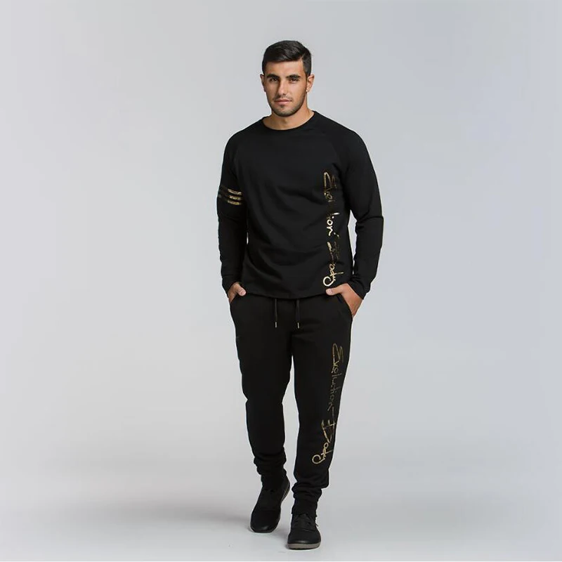 

The latest letter printing mens sports training trousers fashion casual fitness joggers pants Slim bodybuilding pencil feet pant