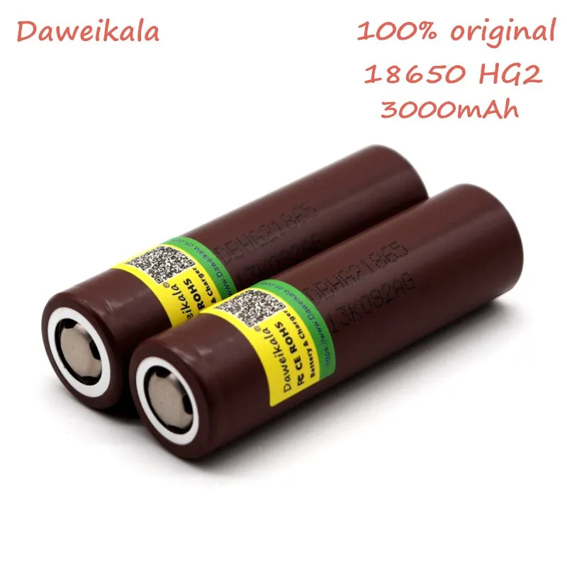 Daweikaka 18650 батарея для LG HG2 18650 литиевая батарея 3,7 V 3000 mah 20A электронная сигарета батарея