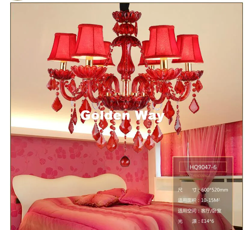 Red Crystal Chandelier Lighting Luxury Light Modern Red Crystal Chandelier Lighting Luxury Light Modern Chandeliers For Bar Ktv Coffee E14 Decor Fixtures Res In From Lights