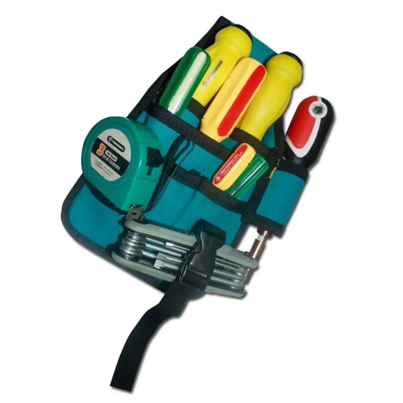 

Hardware Toolkit Machinist Waist Bag Waterproof Oxford Cloth Multi Organize Pockets Storage Pouch No Belt Electrician Worker Sup