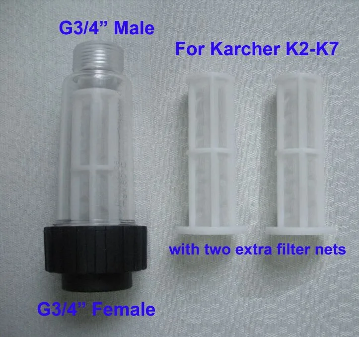 Фильтр для воды подходит Karcher k2-k7 мойка высокого давления 1 шт. с двумя сетками также для Lavor Elitech Чемпион