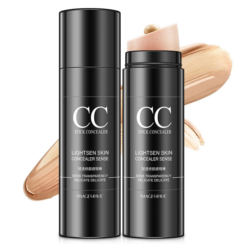 

Face Natural Air Cushion CC Moisturizing Foundation Makeup Cover Up Waterproof Whitening Twist Brush CC Concealer Stick JLRS2019
