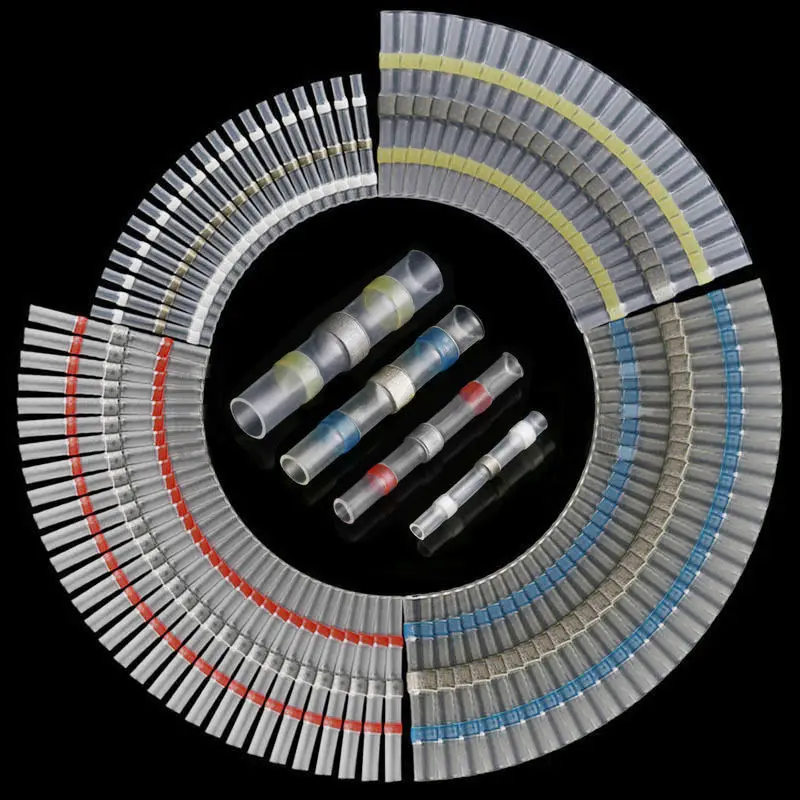 50 шт. водонепроницаемый припой рукав термоусадочная трубка разъема 26-10AWG