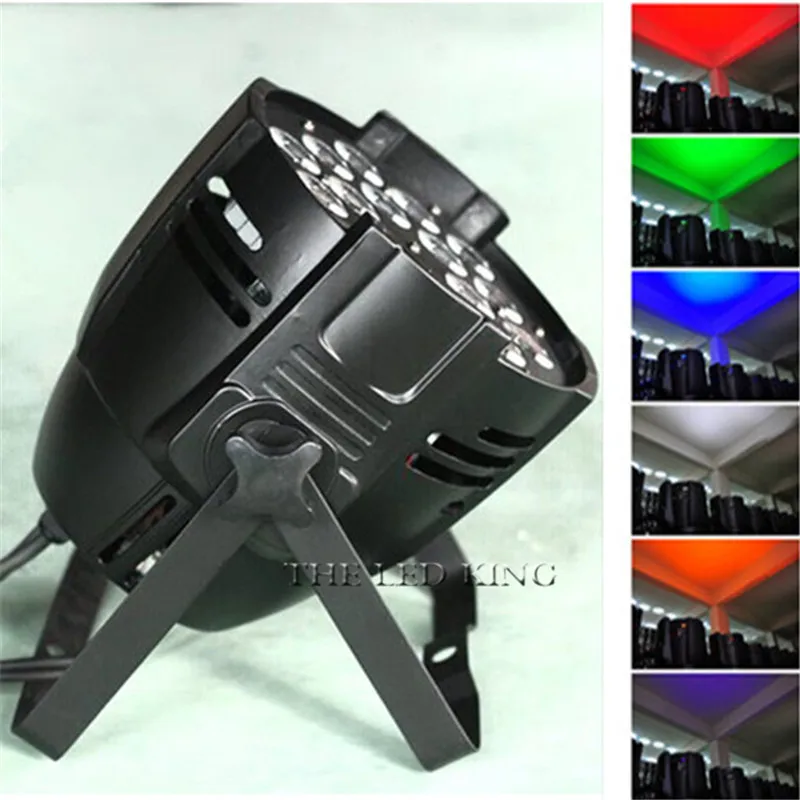 Новый светодиодный прожектор из алюминиевого сплава 18x18 Вт RGBWA + UV 6 в 1 Par Can dj