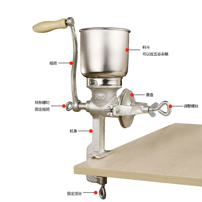 Бытовая ручная ручной шлифовальный станок оловянный эффект зернистости мельница измельчение трав орех арахиса Набивочная машина