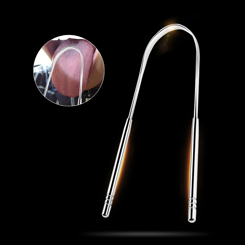 

1 Pc Stainless Steel Tongue Scraper Cleaner Fresh Breath Cleaning Coated Tongue Clean Dental Oral Hygiene Daily Life Tools