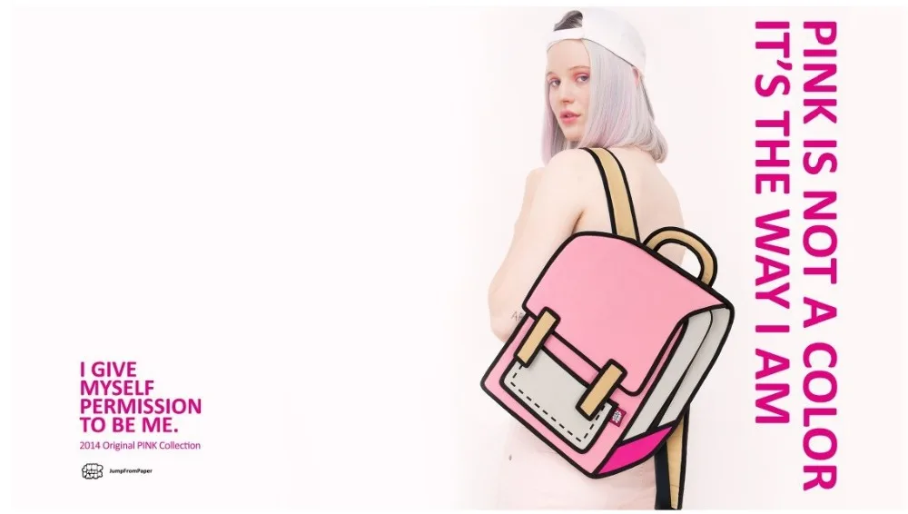 Женский рюкзак, 3D Стиль прыжка, 2D рисунок, мультяшная задняя Сумка, комикс, сумка-мессенджер, модная Милая Студенческая сумка, унисекс, ранец, Bolos