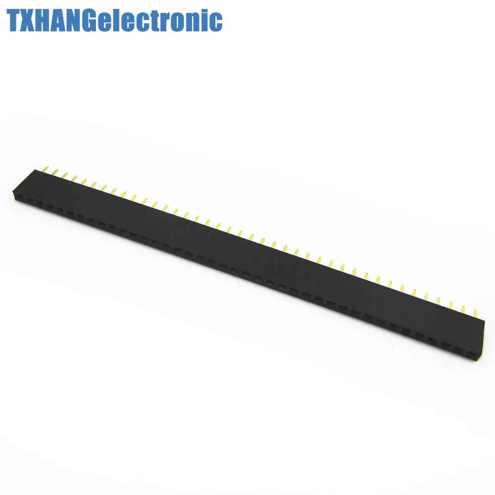 10PCS 40Pin 2.54mm Single Row Straight Female Pin Header Strip
