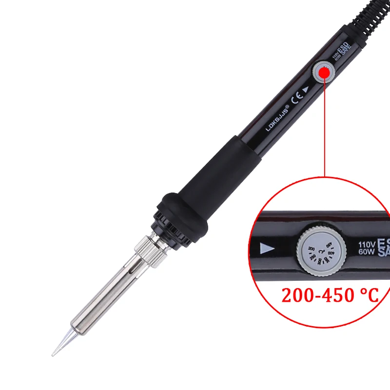BSJ 220V 60W Electric Soldering Iron Solda Adjustable Temperature Welding Solder Iron Fast Heating Electronic Repair Tools