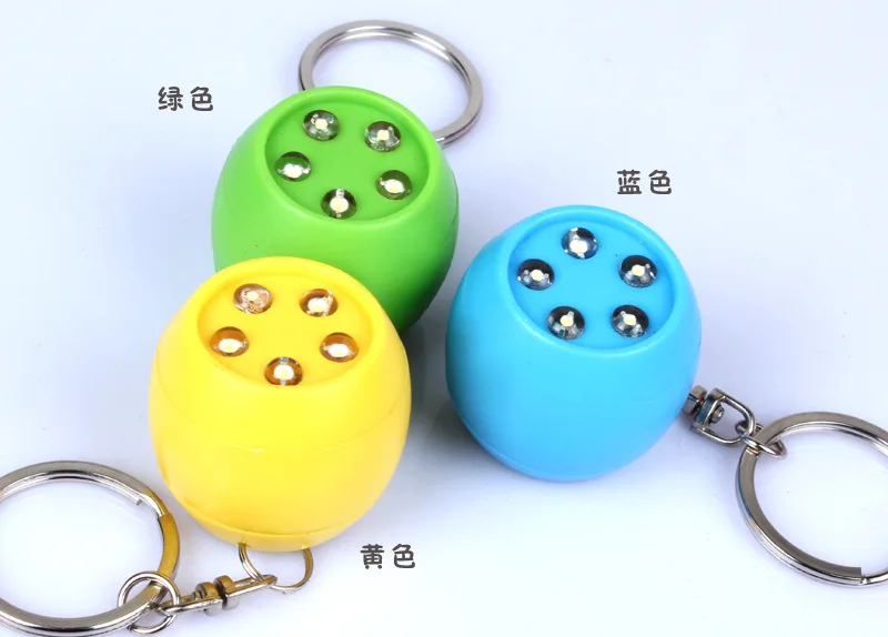 The new spherical circular font b led b font keychain font b flashlight b font Pumpkin