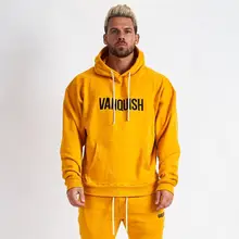 Мужские спортивные тренировочные спортивные толстовки Бодибилдинг боковая куртка на молнии толстовки Спортивная одежда для фитнеса