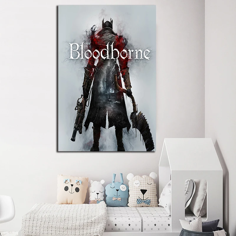 

Blood Great Ones Figure Game HD Canvas Paintings For Living Room Borne Modern Wall Art Oil Painting Poster Home Decor