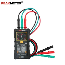 Peakmete PM5900 индикатор вращения двигателя и фазы, трехфазный индикатор вращения двигателя, тестер частоты тока напряжения