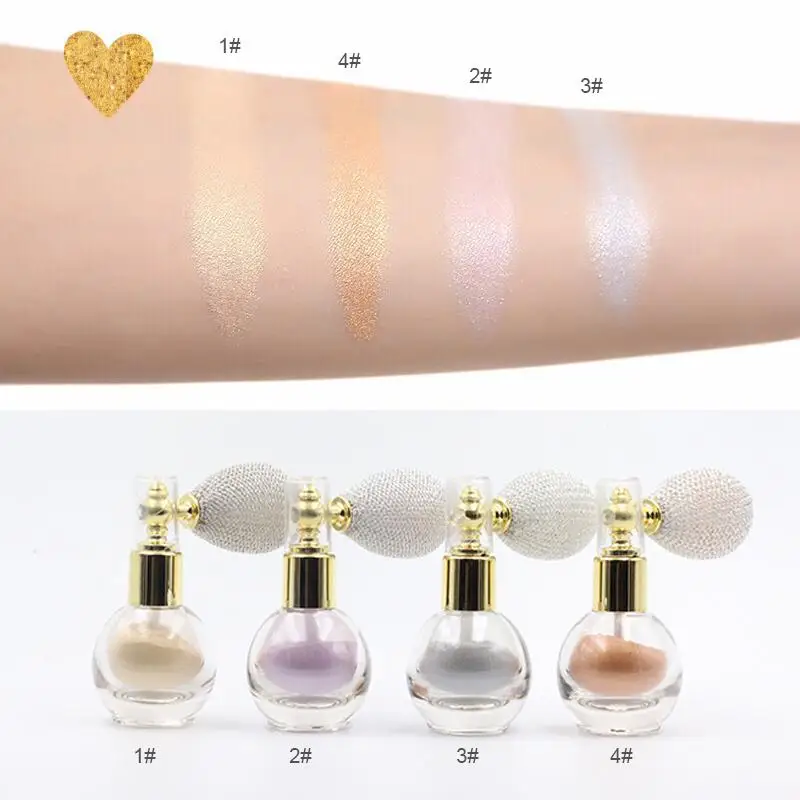

Makeup High-gloss Glitter Powder 4 Color Atomiser Perfume Bottle Spray Shiny Glitters for Arm Face Hair