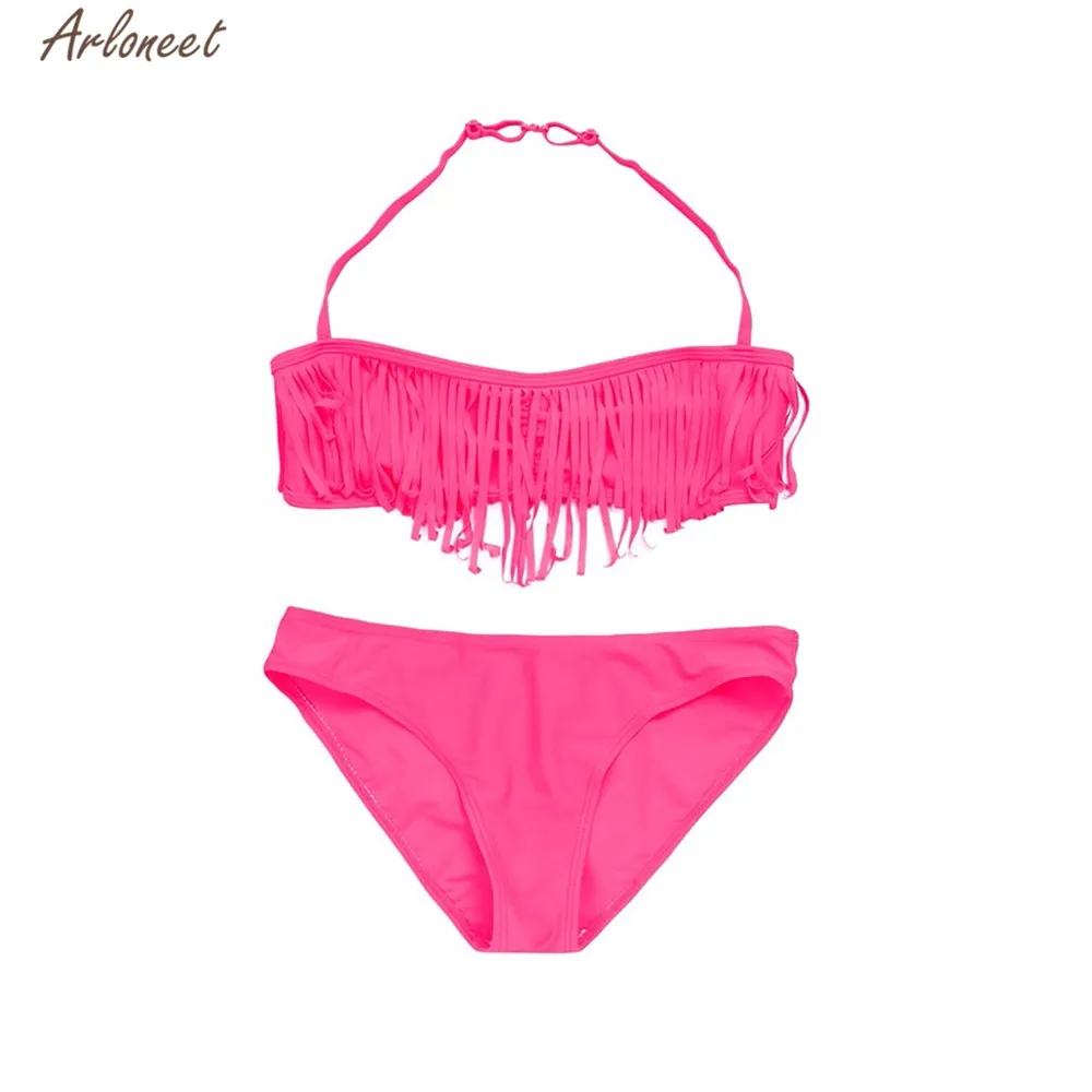 

ARLONEET Clothes Children Kids Girls Beach Swimwear Swimsuit Set Girls 2019 New Summer polyester Bathing Swimsuit