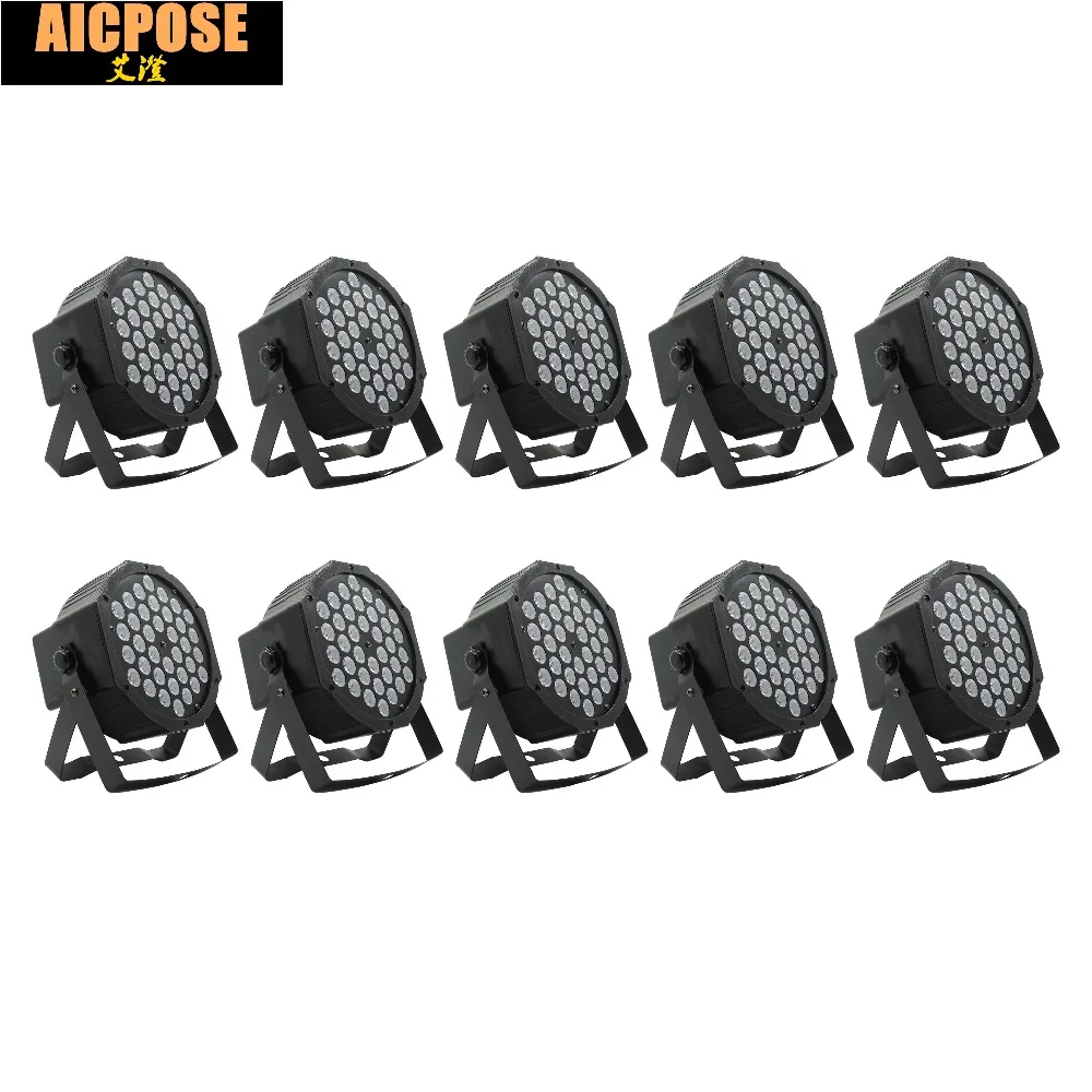10 шт./лот светодиодный светильник Par 36x3 Вт 36 RGB Светильник с 3/6 каналами DMX512 Master Slave