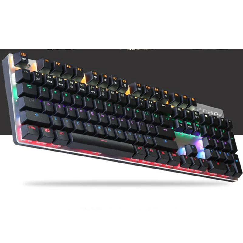Механические QWERTY CK104 Металл 104 Ключевых RGB Переключатель Игры Органических