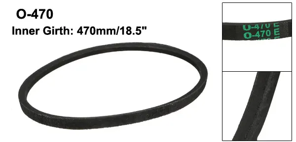 Uxcell Hot Sale 3Size 10mmx6mm Rubber Transmission Belt Inner Girth 700mm 470mm 468mm Replacement Drive Belt for Washing Machine