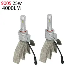 9005 HB3 LED Headlight Bulbs 50w 8000Lm Fanless Auto Headlamp Conversion Kit for Honda Toyota Suzuki Mazda Subaru Acura Lexus