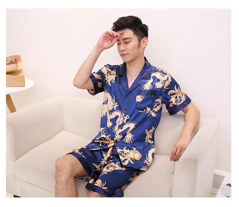 men silk-like home clothing (5)