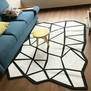 

Nordic style Geometric Carpets For Living Room Bedroom Sofa coffee table Study bedside Carpet Model Showcase Rugs Household Rug