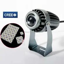 CREE 10 Вт COB светодиодный светильник для поиска неба, уличный водонепроницаемый Светодиодный точечный светильник, высокая яркость, большой диапазон, квадратный ночной вид